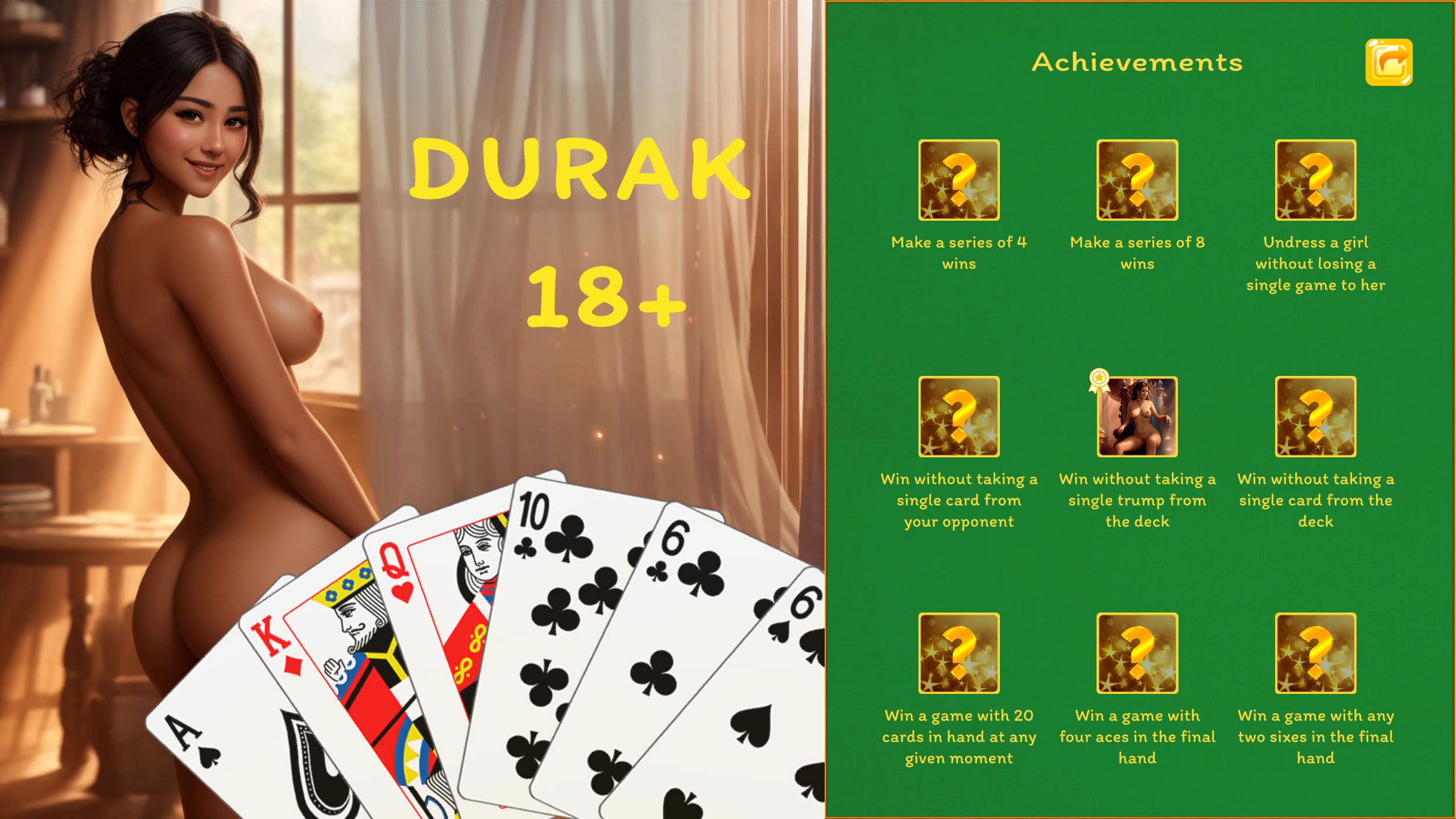 Durak 18+ Achievement screen